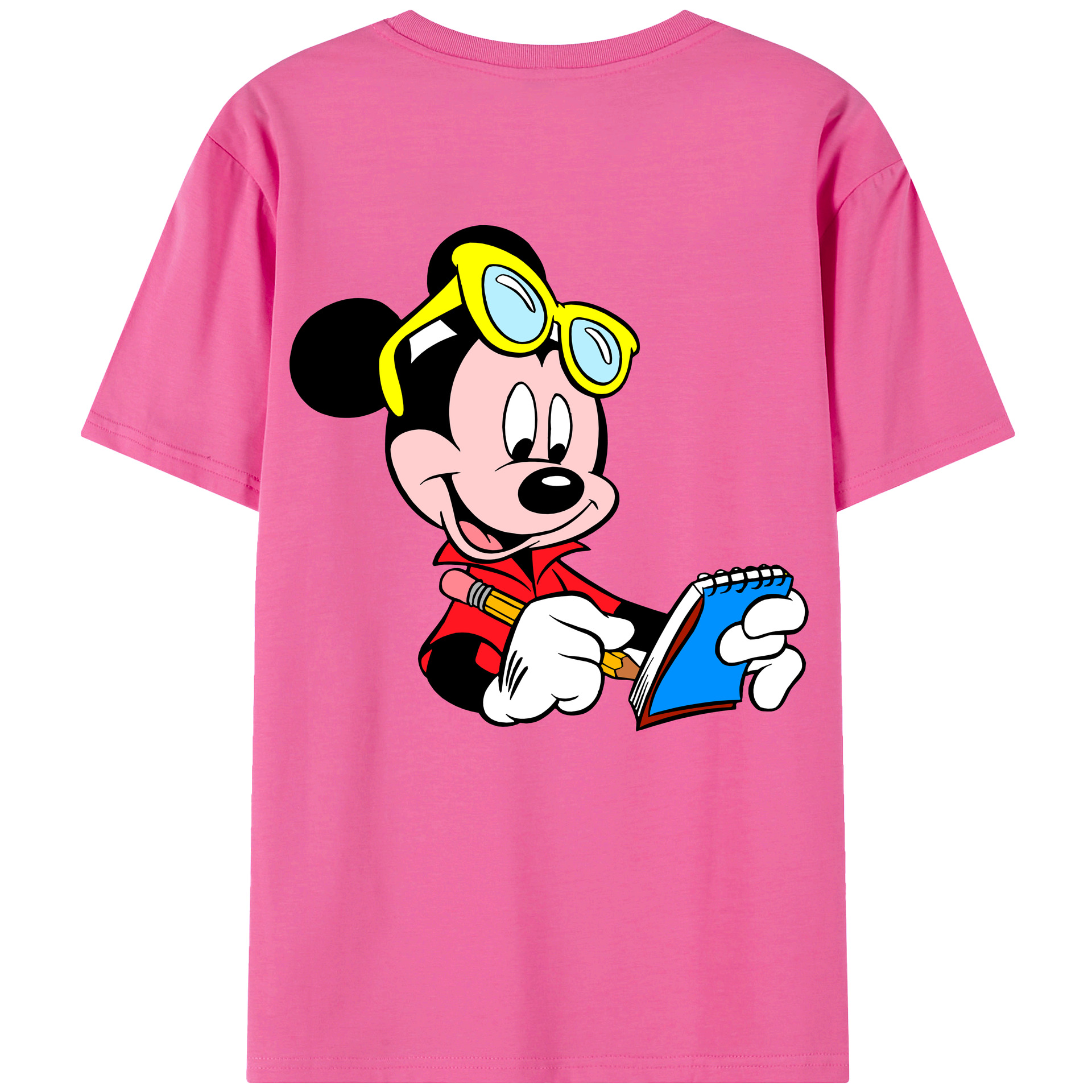 （画像用） ミッキーマウス Mickey Mouse レディース半袖Tシャツ(バックプリント)